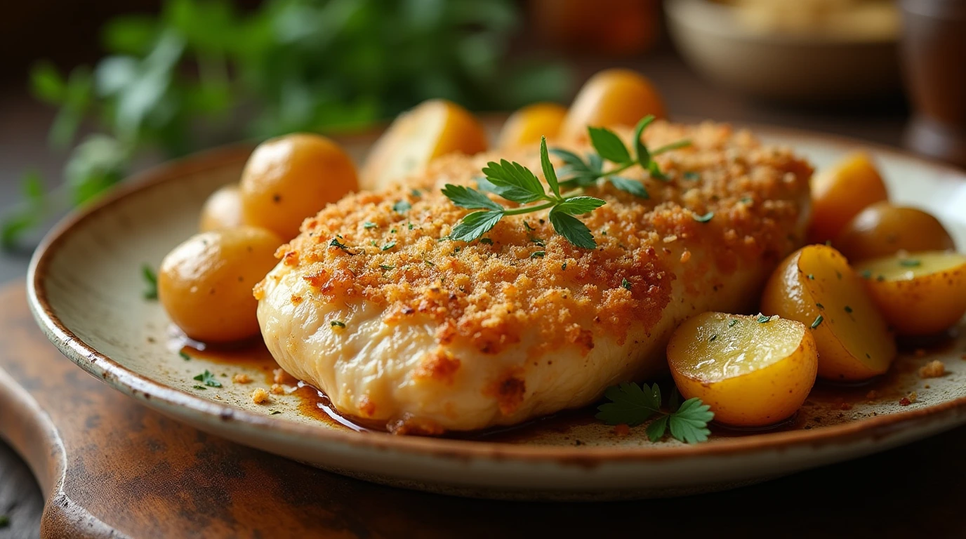 Garlic Parmesan Chicken and Potatoes