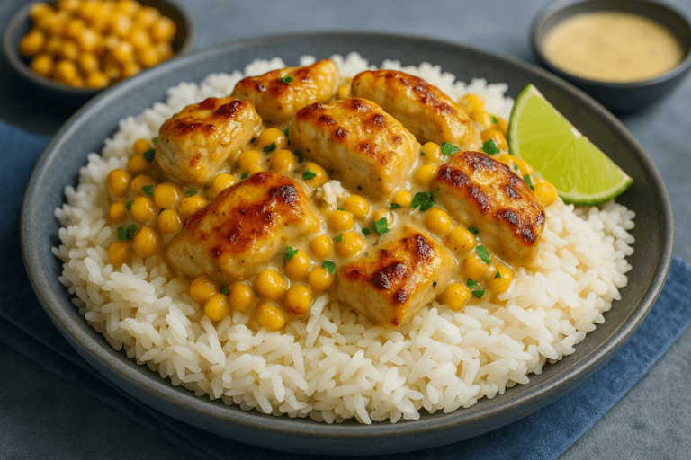 Street Corn Chicken Rice Bowl