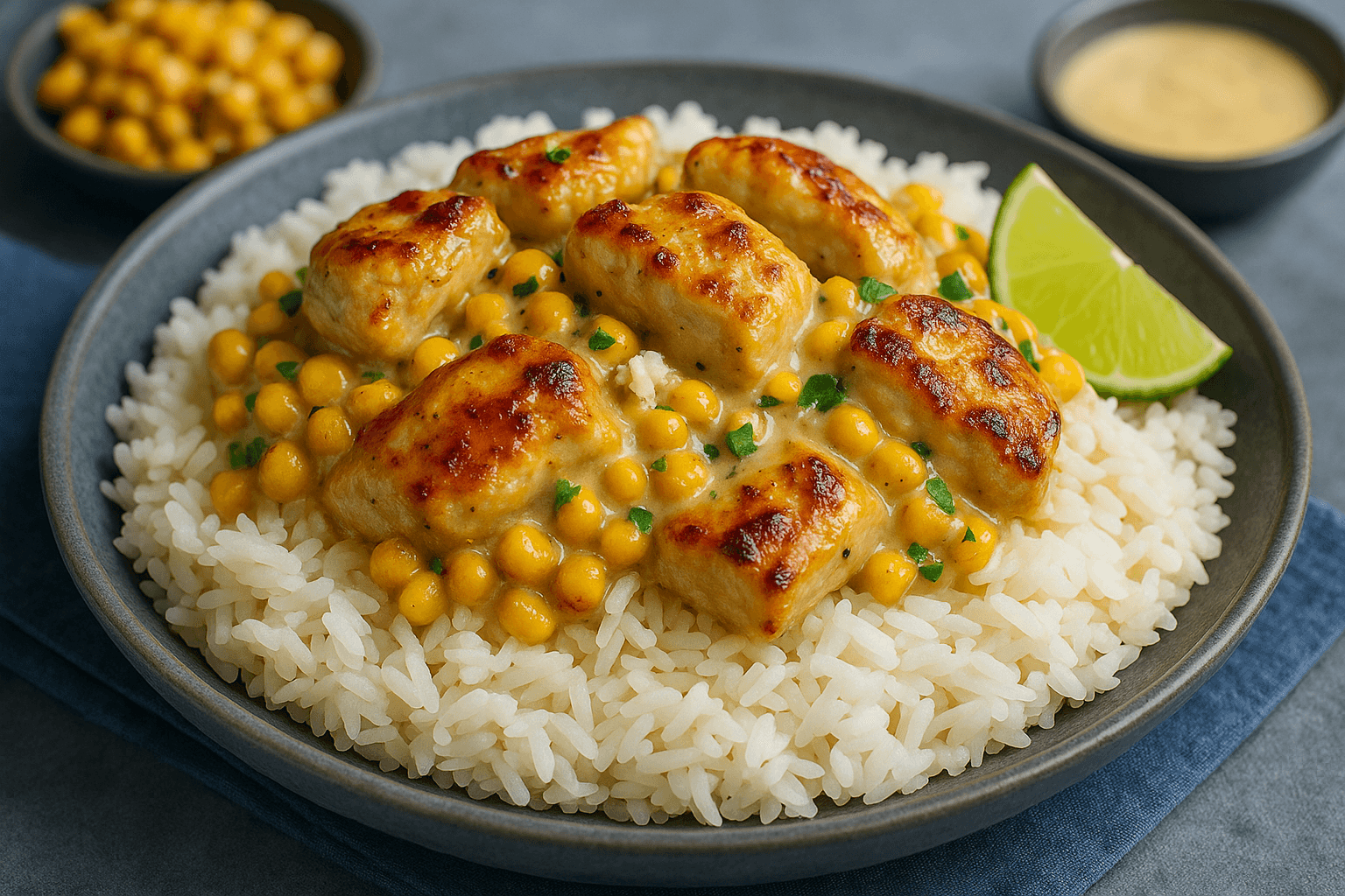 Street Corn Chicken Rice Bowl