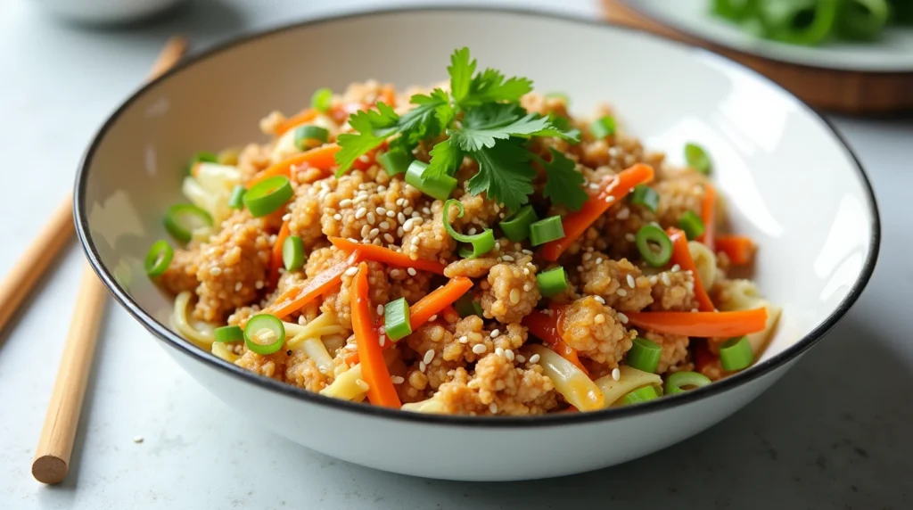 egg roll in a bowl
