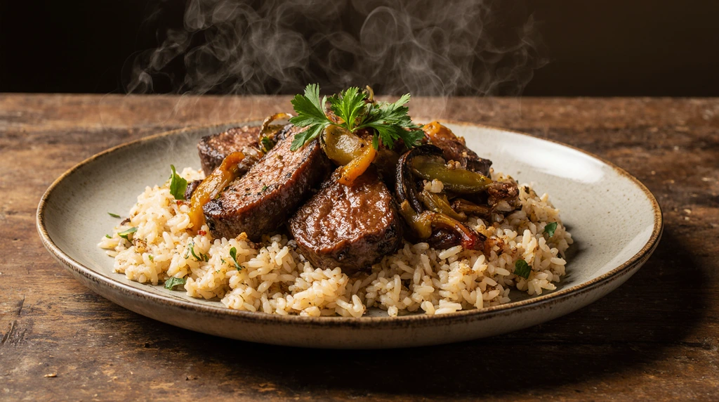 beef and rice dishes