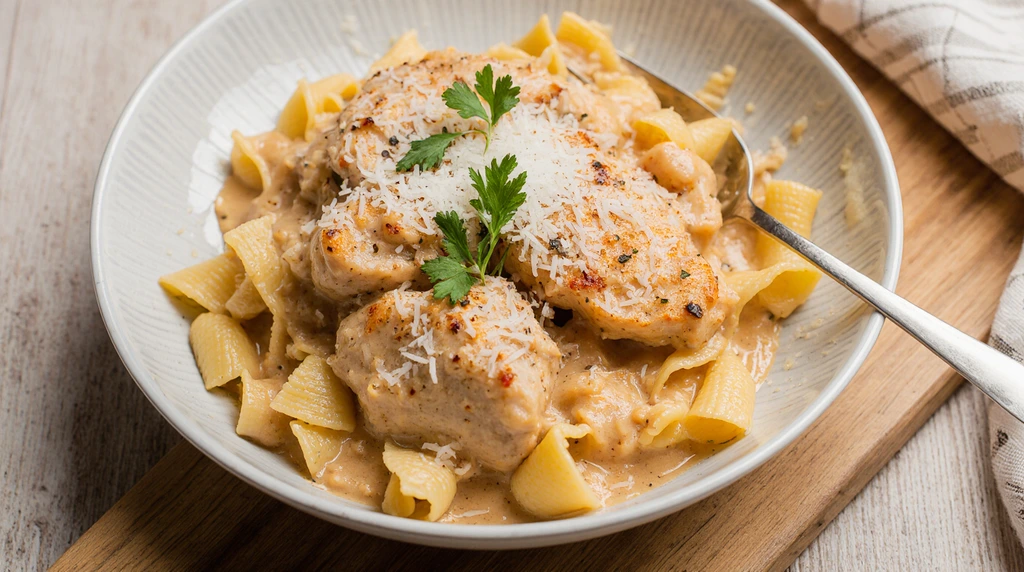 Garlic Parmesan Chicken Pasta