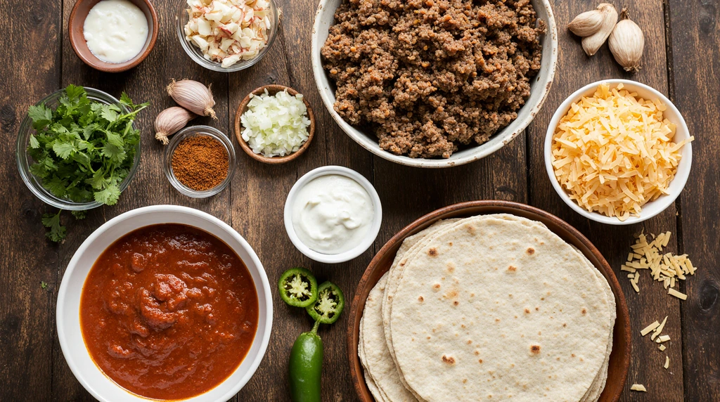 Ground Beef Enchiladas