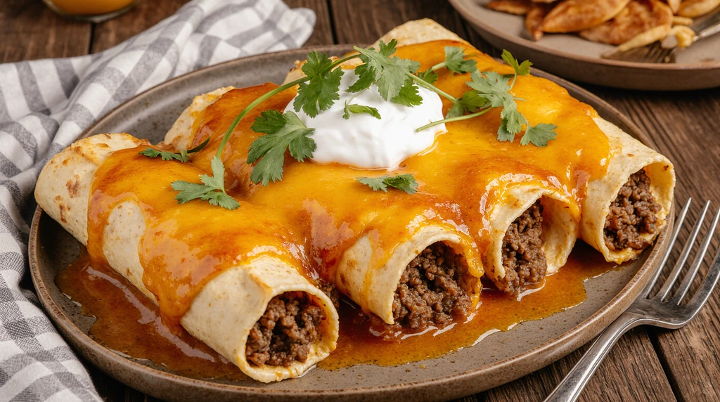 Ground Beef Enchiladas
