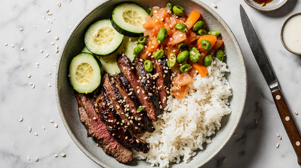 Korean BBQ Steak Rice