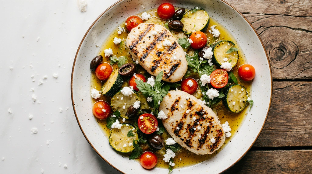 Mediterranean Chicken and Zucchini