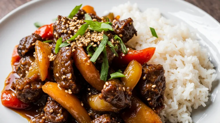 Chinese Pepper Steak with Onions