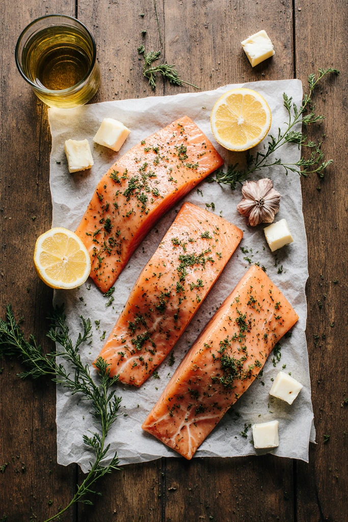 Garlic Lemon Butter Salmon