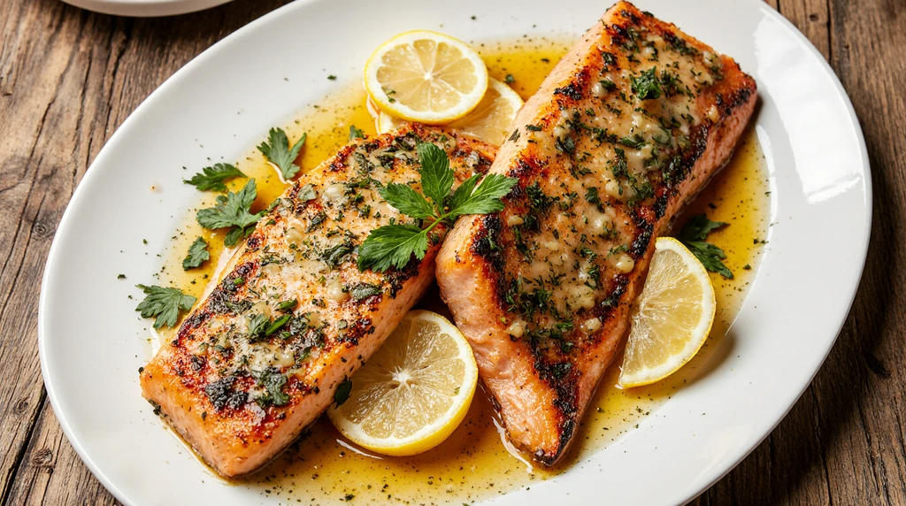 Garlic Lemon Butter Salmon