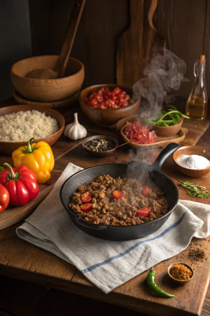 Ground Beef and Rice Recipe