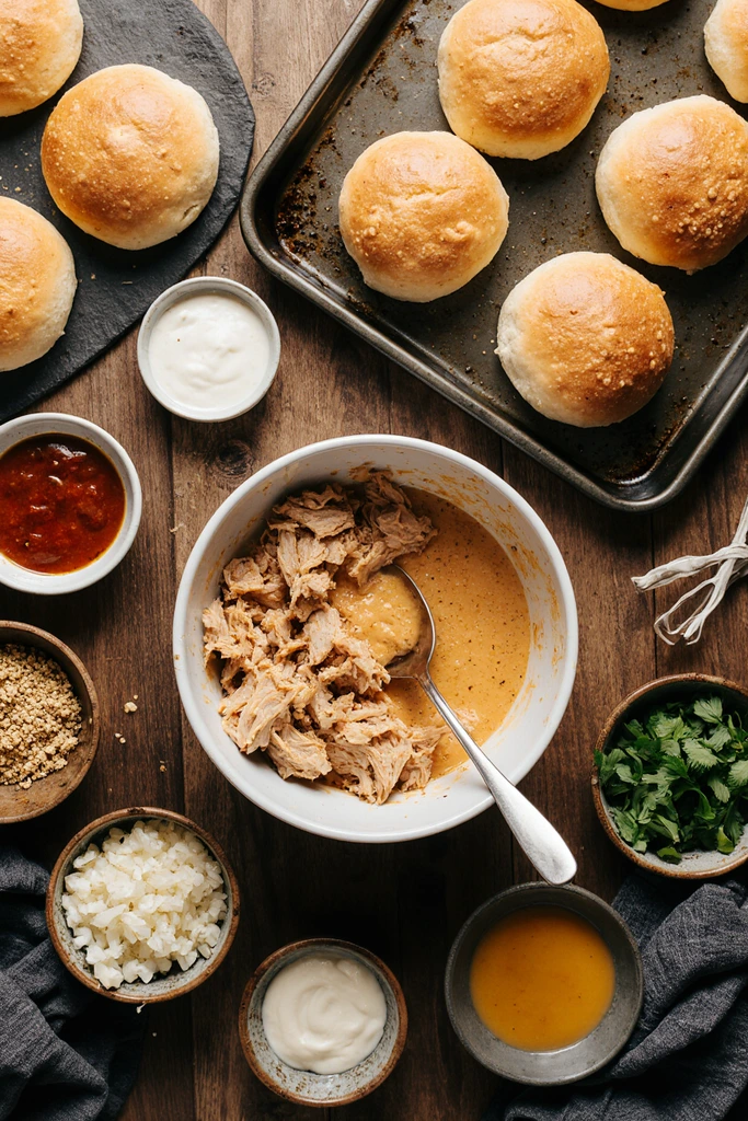 cheesy dynamite chicken buns