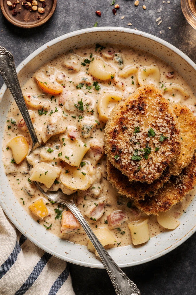 Parmesan Chicken Pasta recipe