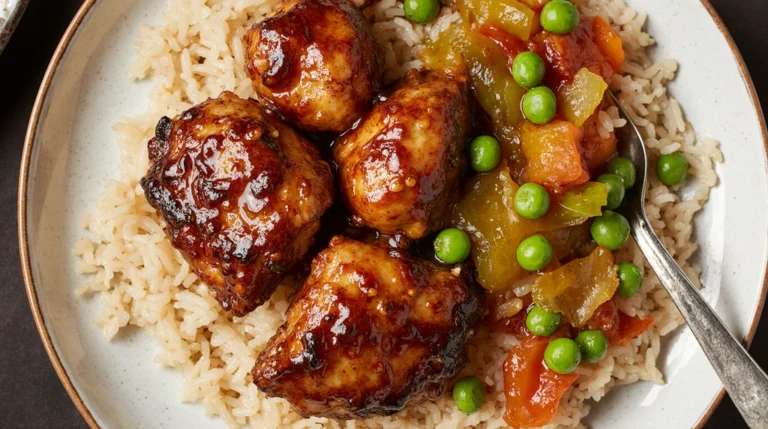 Honey BBQ Chicken Rice