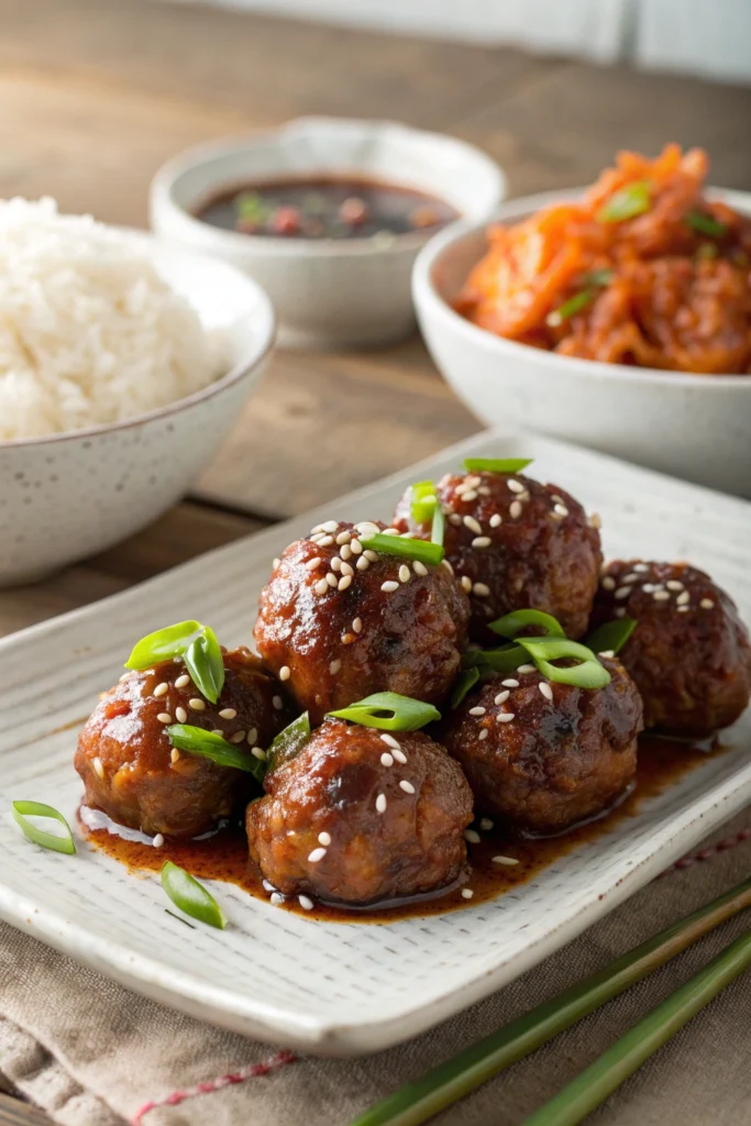 Korean BBQ Meatballs