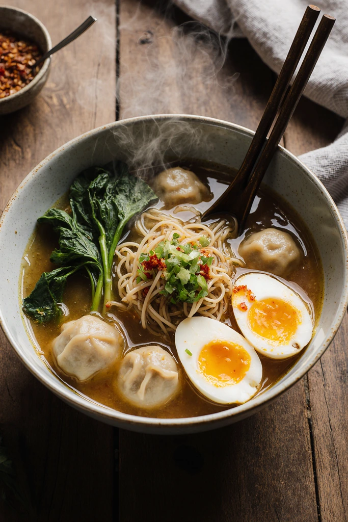 dumpling ramen bowl