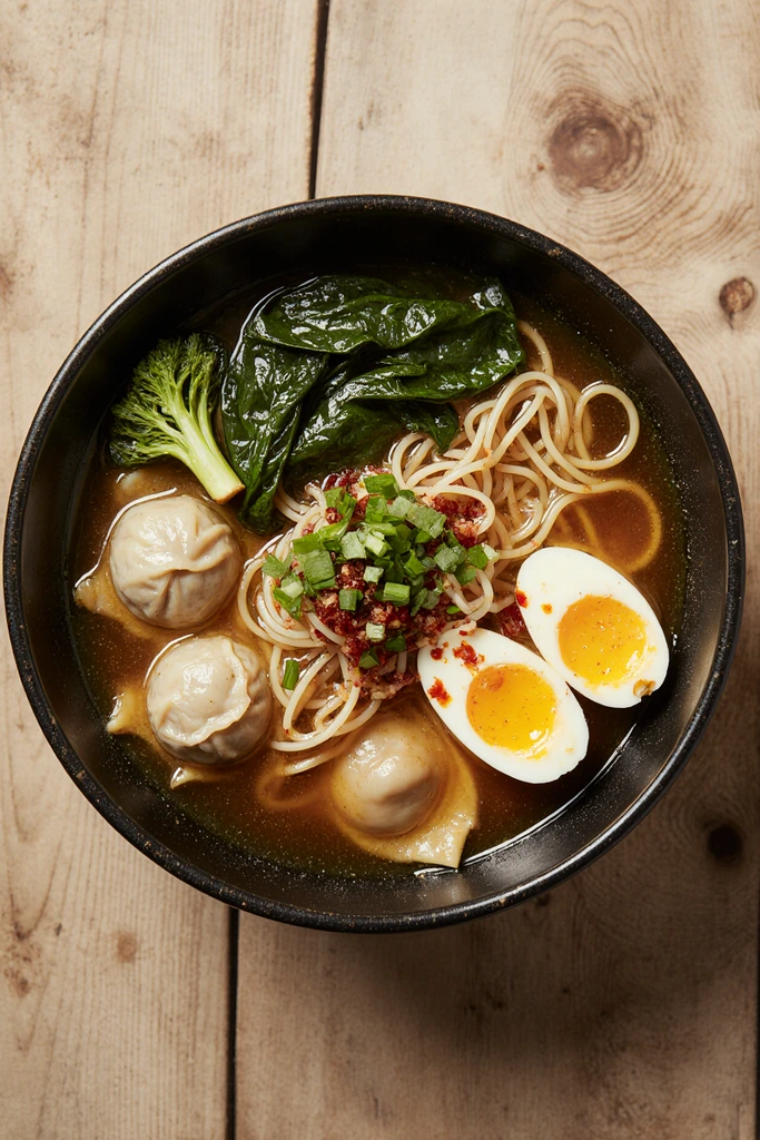 dumpling ramen bowl